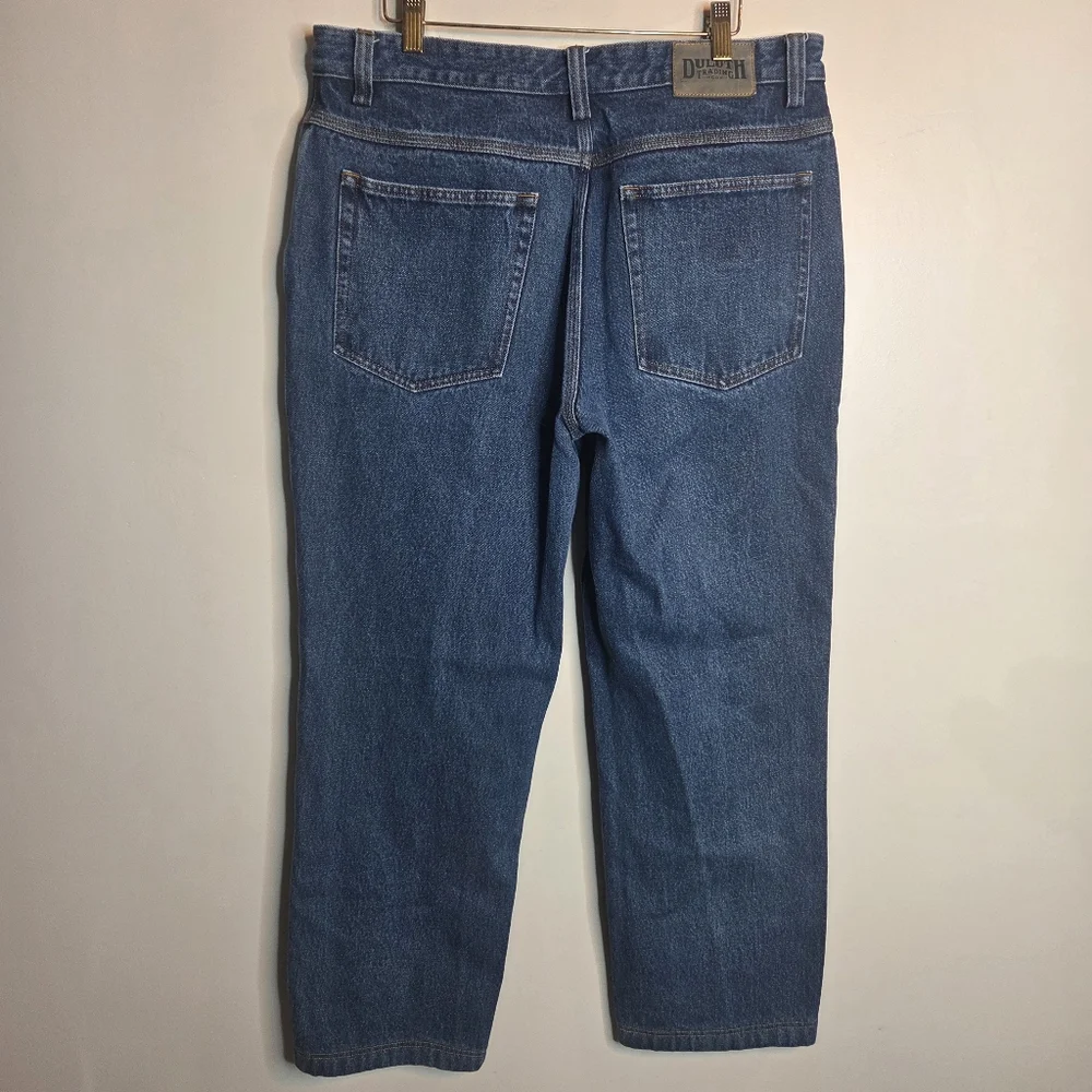 Duluth Trading Co Men’s Relaxed Fit Denim Jeans 35x34 100% Cotton